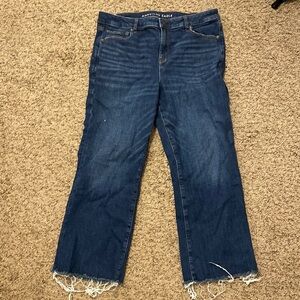 AE American Eagle Kick Boot Crop Jeans